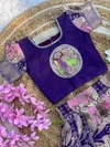 Ajd 8094 Pure Cotton Silk Kids Wear Lehengha Choli